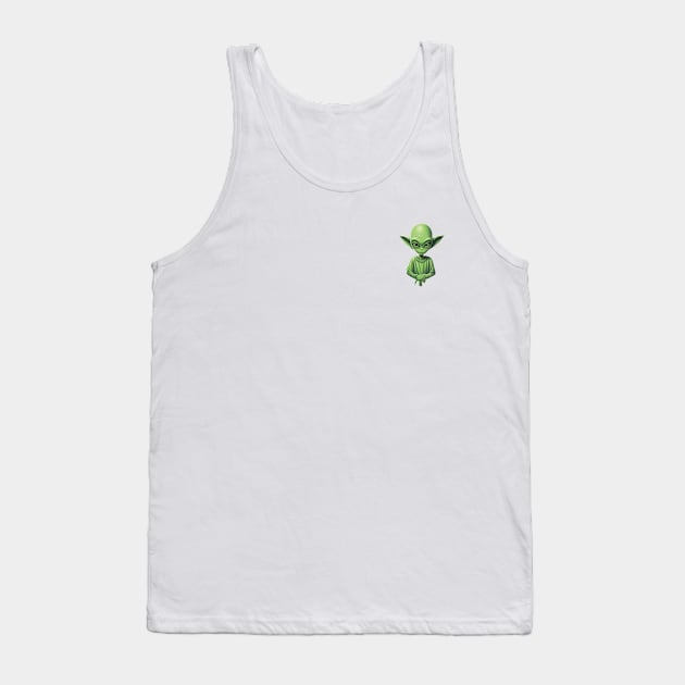 Green Alien Logo Tank Top by TooplesArt